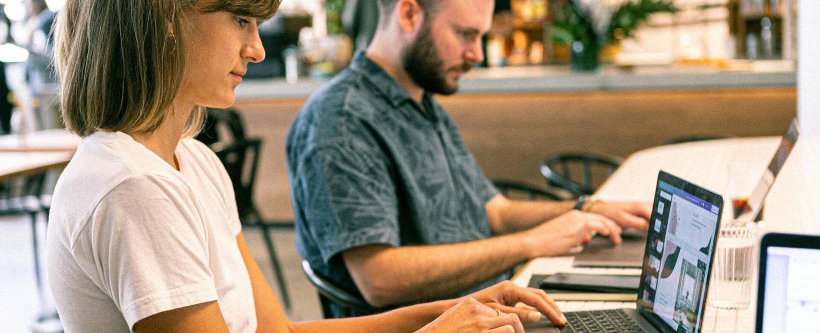 photo of woman using laptop